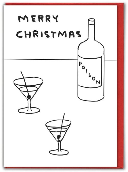 Christmas Card - Funny Xmas Poison Card