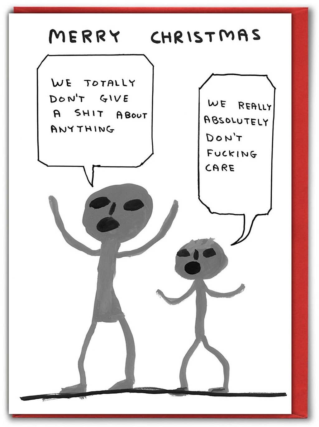 Christmas Card - Funny Dont Give A Shit Xmas Card