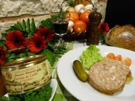 Wachtelterrine mit Armagnac 1/4