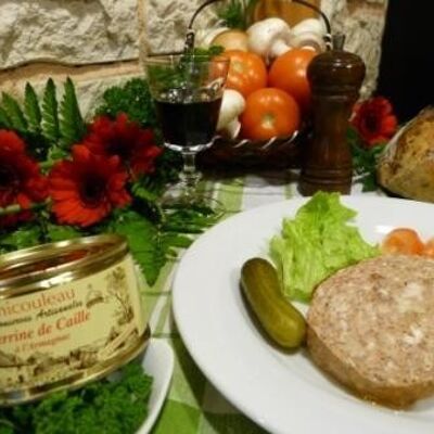 Wachtelterrine mit Armagnac 1/4