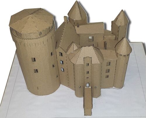 Maquette du Château de Saint-Mesmin -79 Pré-découpée