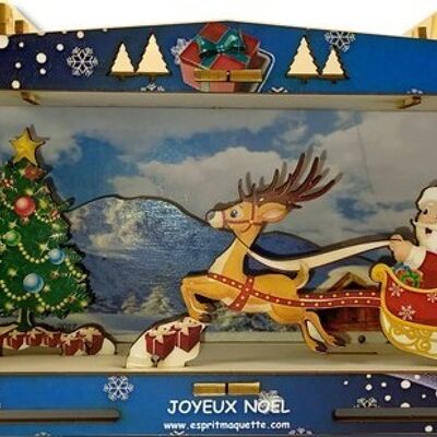 Maquette Vitrine 3D Joyeux Noel