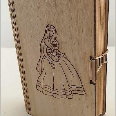 Livre-Boite Princesse en Bois