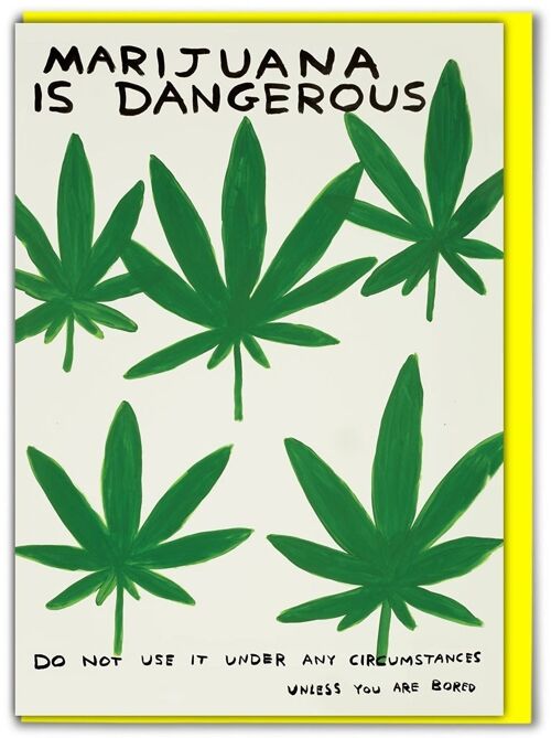 Birthday Card - Funny Everyday Card - Marijuana