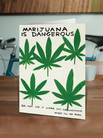 Carte d'anniversaire - Carte drôle de tous les jours - Marijuana 2