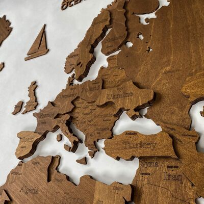3D-Holz-Weltkarte-Rache