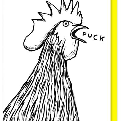 Birthday Card - Funny Everyday Card - Cockerel Fuck