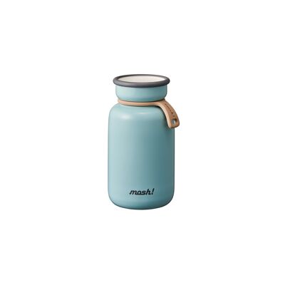 Vintage Turquoise (Turquoise) S Stainless Steel Insulated Water Bottle 330ml - Bottle Latte / Mosh Collection! An insulated bottle for hot drinks, coffee/tea/cold drinks, natural water... Eco-responsible commitment, sustainability and zero waste.