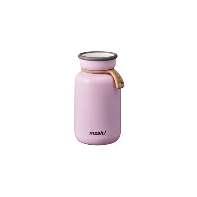 Vintage Pink (Peach) S Stainless Steel Insulated Water Bottle 330ml - Bottle Latte / Mosh Collection! An insulated bottle for hot drinks, coffee/tea/cold drinks, natural water... Eco-responsible commitment, sustainability and zero waste.