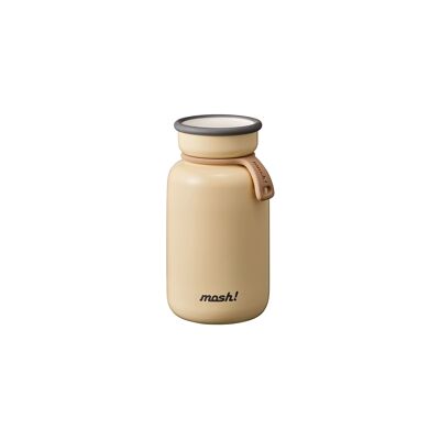 Vintage Ivory (Ivory) S Stainless Steel Insulated Water Bottle 330ml - Bottle Latte / Mosh Collection! An insulated bottle for hot drinks, coffee/tea/cold drinks, natural water... Eco-responsible commitment, sustainability and zero waste.