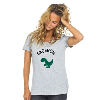 TSHIRT GRIS CHINÉ GROGNON femme