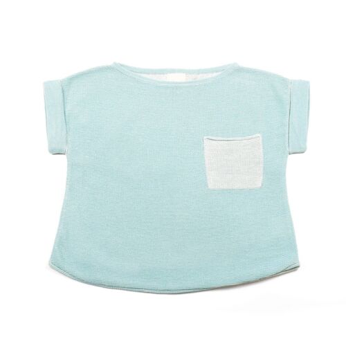 Casual Pocket T Turquoise
