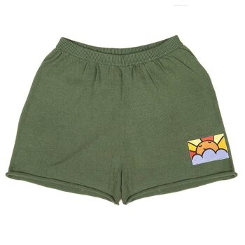 Short Décontracté Vert Algue 1