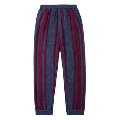 Pantaloni casual Navy/ Choco