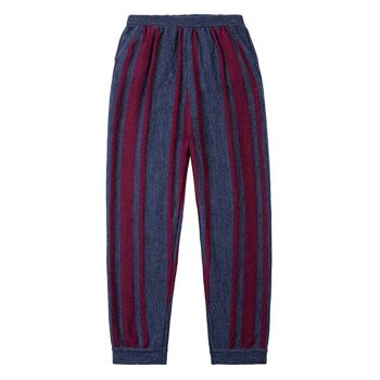 Pantalon Décontracté Marine/ Choco 1