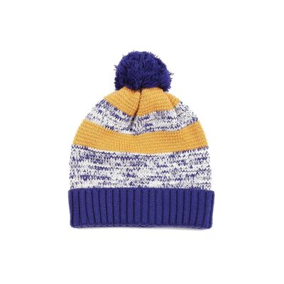 Farbe Twisted Beanie Indigo