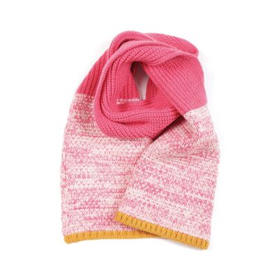 Colour Twisted Scarf Pink