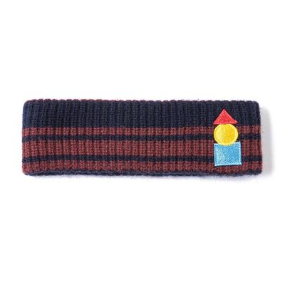 Cozy Head Band Navy/Choco