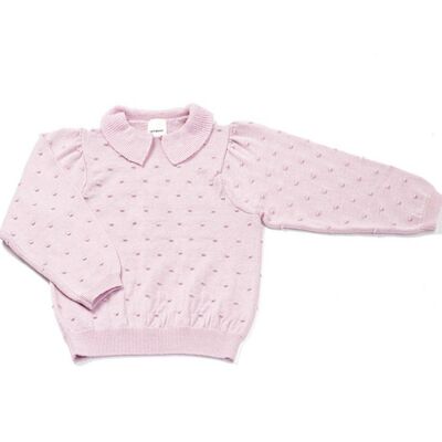 Blusa a pois rosa