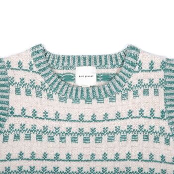 Gilet Fairisle Vert 2