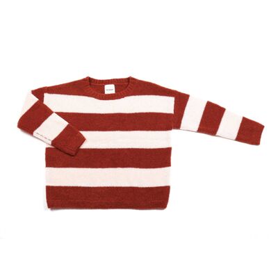 Fluffy Jumper Maroon/Rose