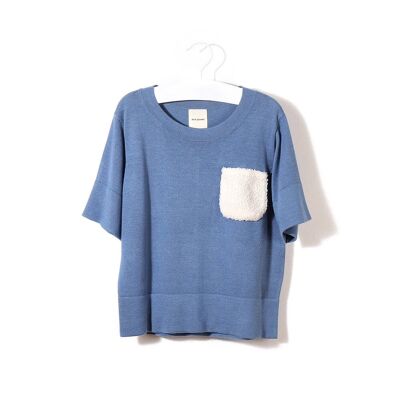 Fluffy Pocket T Schiefer