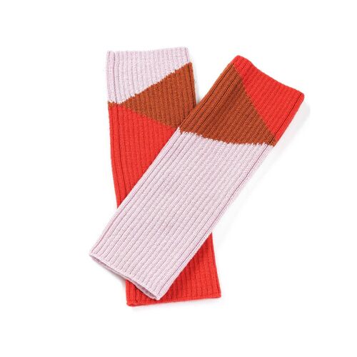 Geometric Leg/Wrist Warmer Scarlet/Lilic