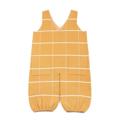 Grid Playsuit Mustard