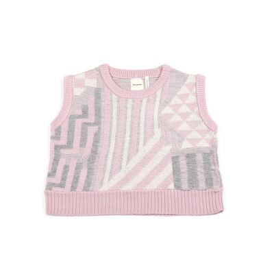 Journey Crop Vest Pink