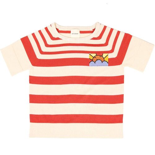 Nautical Top Coral Stripe