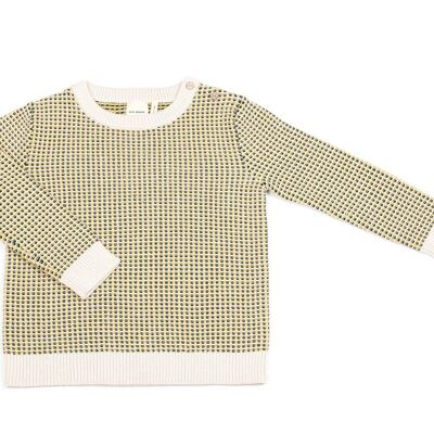 Pixel-Pullover Gelb