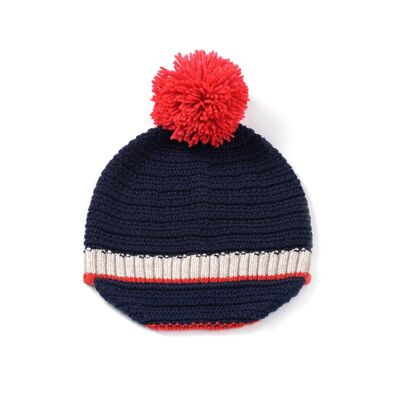 Berretto Pom Pom Navy