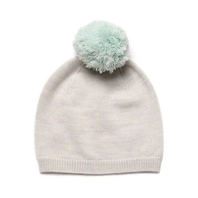 Pom Pom Hat Light Grey