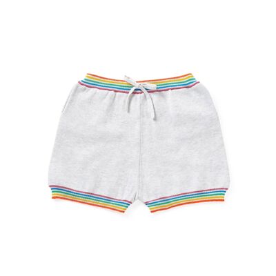 Rainbow Shorts Pale Grey