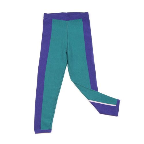 Stripe Leggings Teal/Indigo