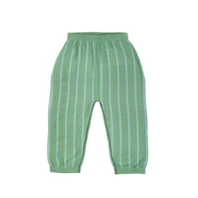 Pantalon Large Vert