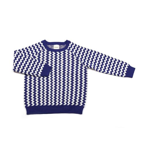 Zigzag Knit Indigo