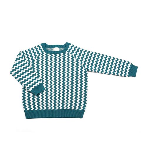 Zigzag Knit Teal