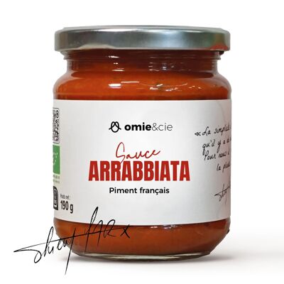 Organic arrabbiata sauce - tomatoes and Provence pepper - 190 g