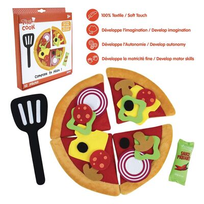 TINI COOK MY FIRST PIZZA AND ACCESSORIES PLUSH 22CM
