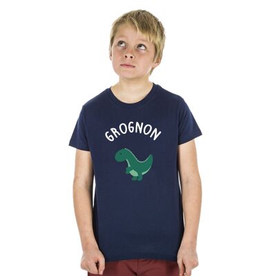 TSHIRT NAVY GROGNON garçon