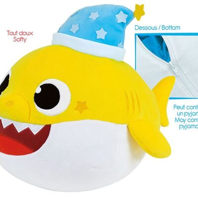 BABY SHARK PELUCHE RANGE PYJAMA BONNE NUIT