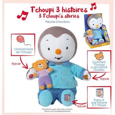 T'CHOUPI PELUCHE RACONTE-MOI UNE HISTOIRE 30 CM