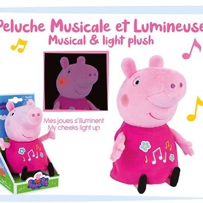 PEPPA PIG MUSIKALISCHES & LEUCHTENDES PLÜSCH 25CM