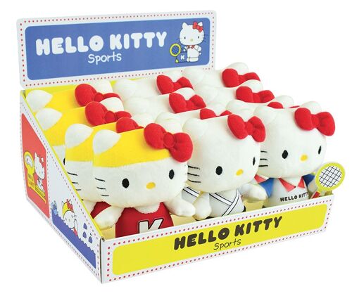 HELLO KITTY RETRO SPORT PELUCHE 14CM 3 AST