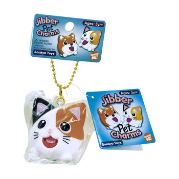 JIBBER PET CHARMS CAT-A White 4