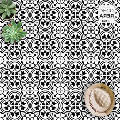 Piastrelle floreali moderniste — Rif. 01