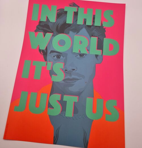 Harry Styles A4 Poster - just us