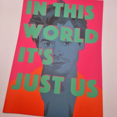 Poster A4 di Harry Styles - solo noi