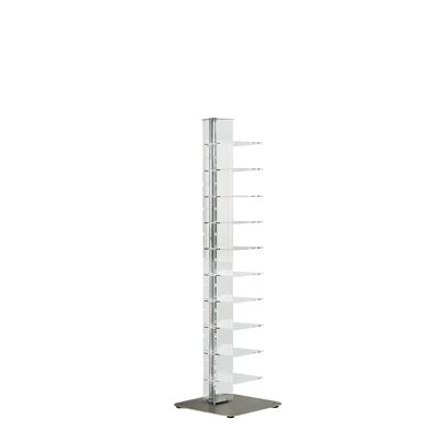 Ziadele - Bookcase with 10 shelves - 10 White